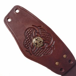 Celtic leather arm guard