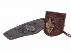 Viking leather bracers