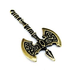 Battle axe amulet - silver