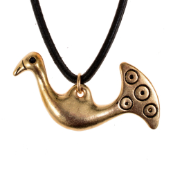Livonian bird pendant - bronze