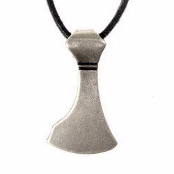 Bearded Axe Pendant - silver