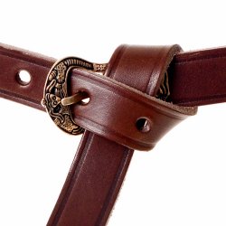 Birka buckle attached to a belt