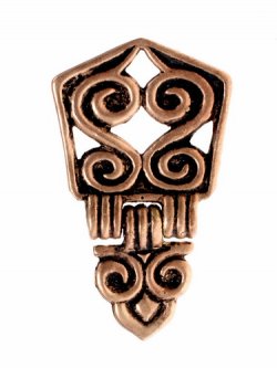 Merovingian belt hanger - bronze