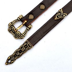 1.5 cm wide Viking Belt | With strap end and studs - PERA PERIS Shop