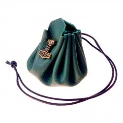 Leather bag green