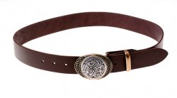 Celtic belt brown / brass (+ silver)