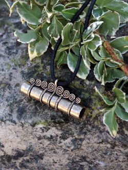 Viking needle case in nature