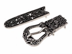 Viking belt set - silver color