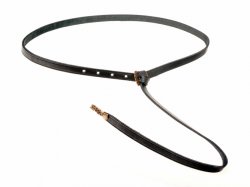 Viking leather belt - black