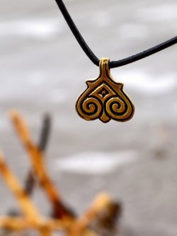 Heart shaped pendant from Birka