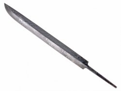 Sax blade of damascus steel