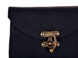 Leder-Buchh�lle - schwarz