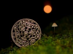Viking disc brooch in Borre style