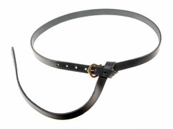 Viking leather belt - black