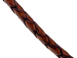 Braided leather cord - detail