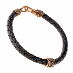 Braided Viking bracelet - bronze