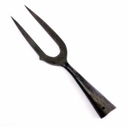 Hand forged Viking roasting fork