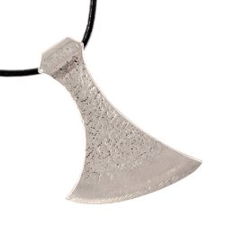 Viking broad axe pendant- silver plated