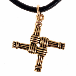 Brigids cross charm - bronze 