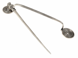 Violine bow brooch replica - silver