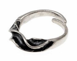 Bronze Age ring - silver plated