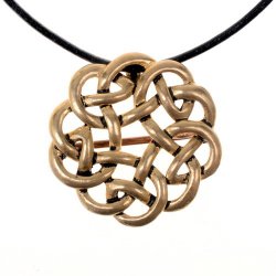 Celtic brooch in use as pendant