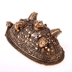 Viking oval brooch replica - bronze