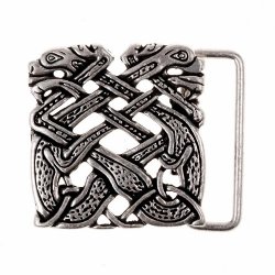 Buckle Celtic dogs - silver color