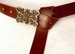 Larp-belt viking snakes - brown