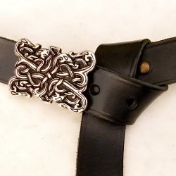 Larp-belt with viking snakes motive