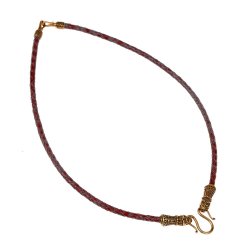 Viking leather chain - brown