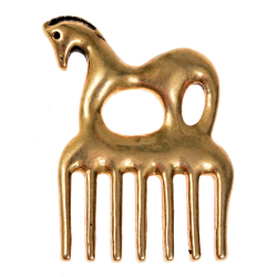 Celtic horse comb replica - bronze
