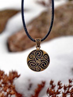 Celtic Triskele Pendant in nature