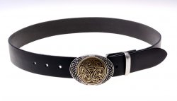 Celtic belt black / brass (+ silver)