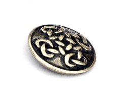 Celtic button for LARP - silver