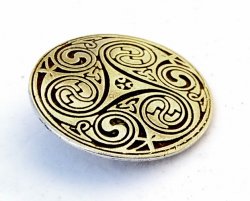 Celtic Triskele fitting - silver