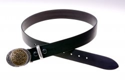 Celtic belt brown / brass (+ silver)