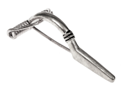 Germanic crossbow brooch - silver