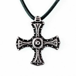 Cuthbert Cross - silver plated