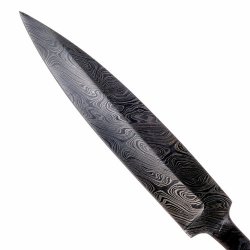 Medieval style damascus blade