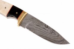 Damascus blade with handle -  sample