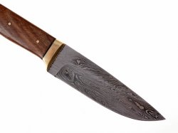 Damascus blade with handle -  sample