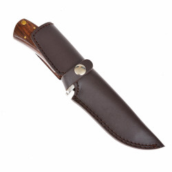 Jagdmesser Damast - Holz / Stahl