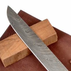 Damascus seax blade - detail
