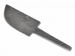 Damascus steel knife blade