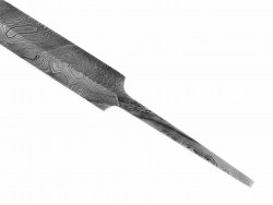 Damascus seax blade - tang