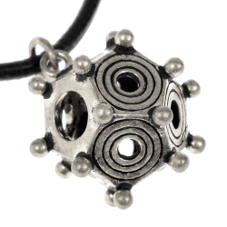 Roman Dodecahedron - silver