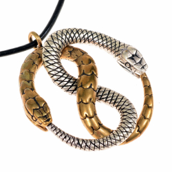 Ouroboros-Anhnger - zweifarbig