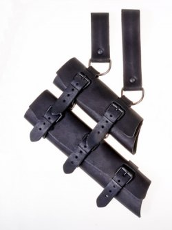 LARP double sword hanger - black