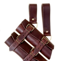 LARP double sword holder - brown